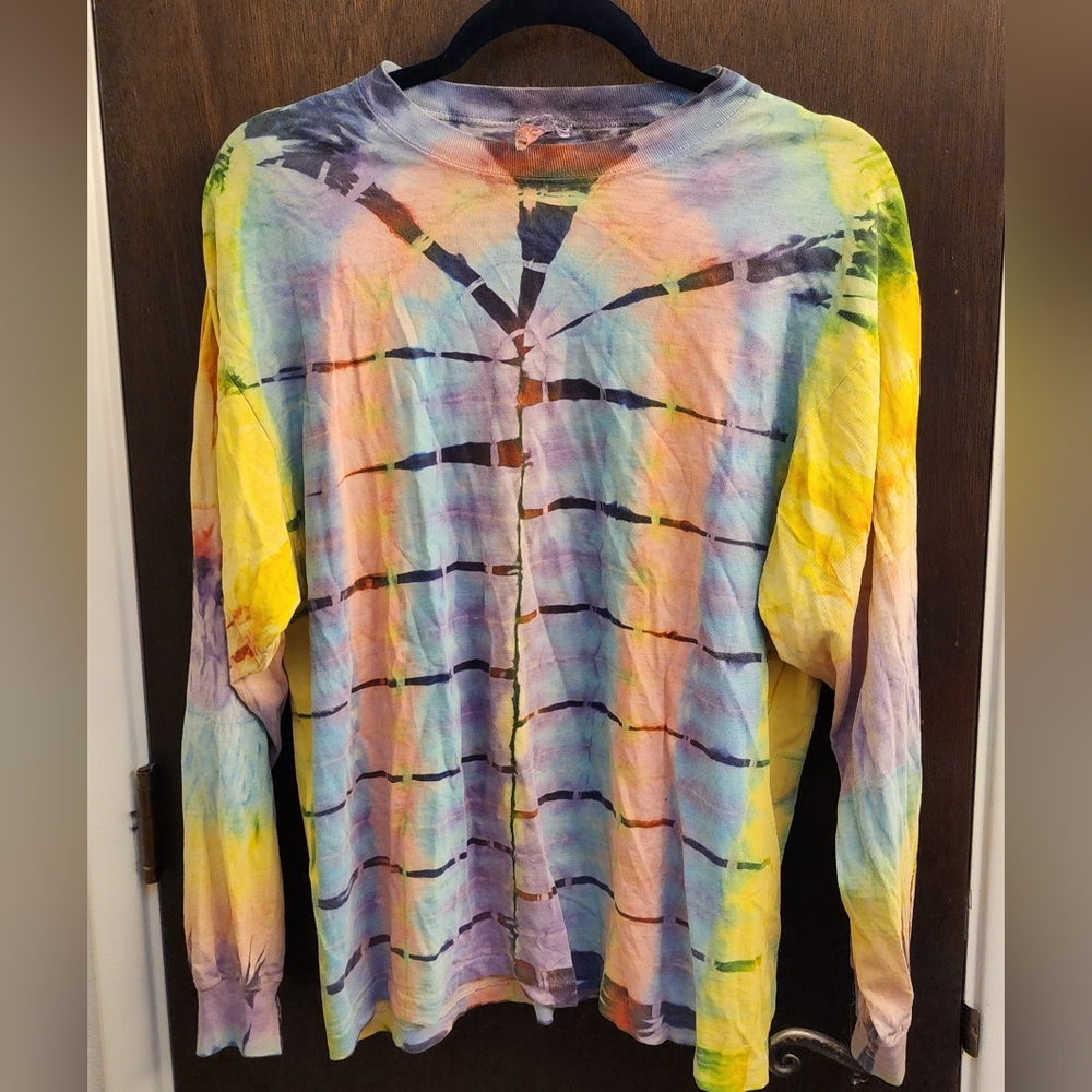 Dharma Trading Tie-Dye Long Sleeve Shirt L